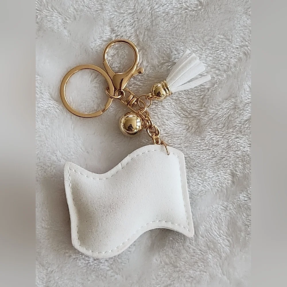 Mexican Flag Keychain with Rhinestones